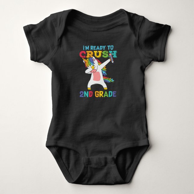 Body Cadeau de première journée d'école pour élève de 2 (Devant)