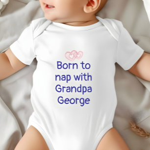Body Cadeau Grandpa Personnalisé De Bébé, Nap, Bébé Gar