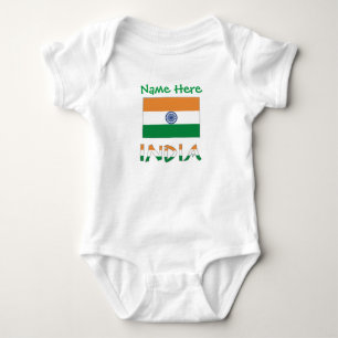 Body Cadeau personnalisé du drapeau de l'Inde