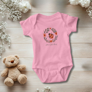 Body Cadeau personnalisé Lady Bug Aquarelle Florals