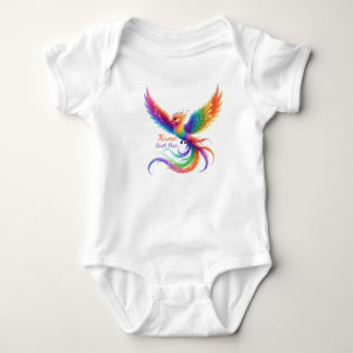 Body Cadeau Personnalisé Phoenix Arc-en-ciel Nom Date d
