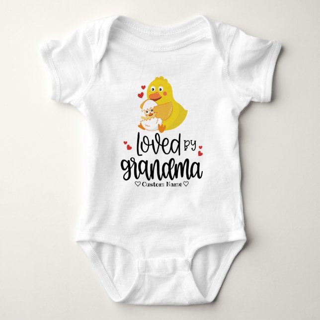 Body Cadeau pour grand-enfant - Chick and Hen Loved par (Devant)