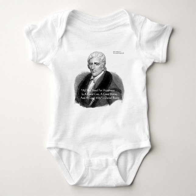 Body Cadeaux de citations humoristiques de Daniel Boone (Devant)