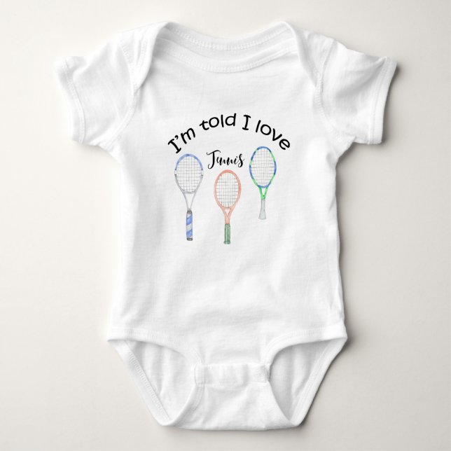 Body Cadeaux de tennis pour Baby shower pour joueur de  (Devant)