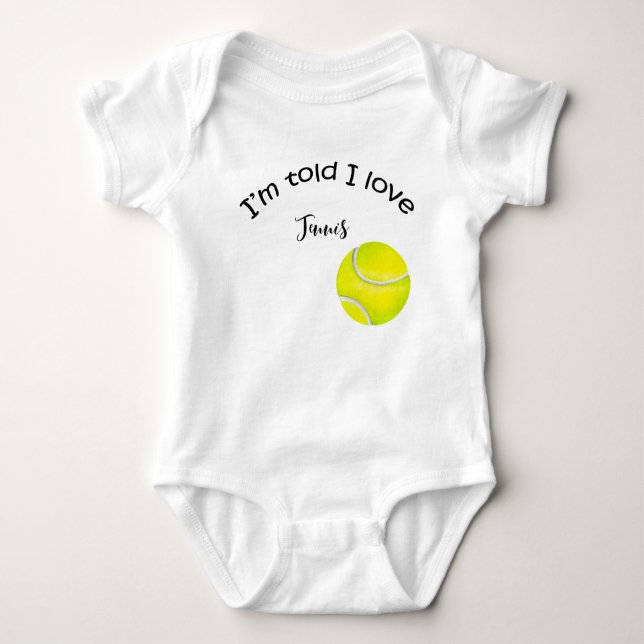 Body Cadeaux de tennis pour Baby shower pour le Lecteur (Devant)