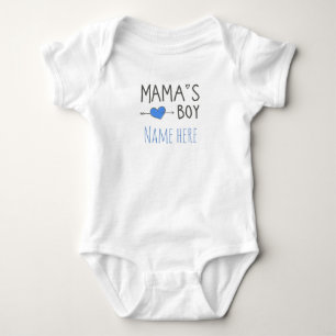 Body Cadeaux personnalisés nom bébé maman's boy