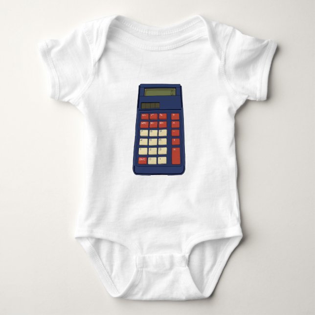 Body Calculatrice des années 80 90 Math School Nostalgi (Devant)