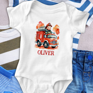 Body Camion de pompiers mignon et pompier