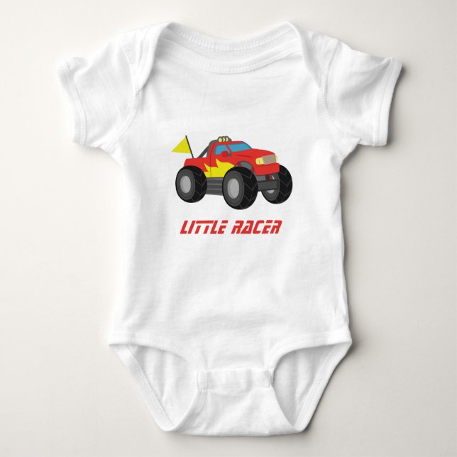 Body Camion Monster Rouge Racing, pour Baby Boys (Devant)