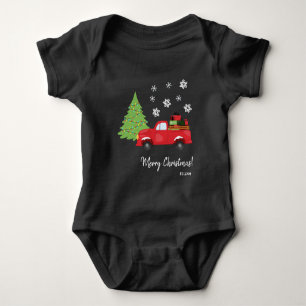 Body Camionnette Vintage Arbre de Fêtes Joyeux Noël Fam