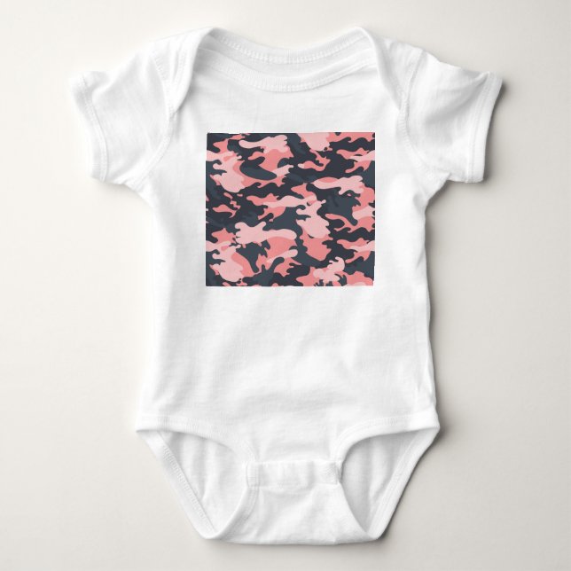 Body Camouflage rose : Motif vintage classique (Devant)
