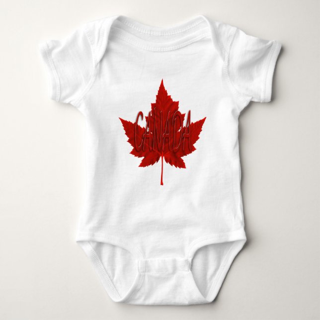 Body Canada Baby Creeper Canada Souvenir Baby Shirts (Devant)