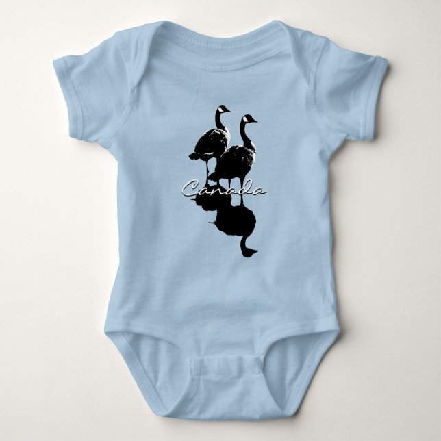 Body Canada Goose Baby One piece Canada Creeper Custom (Devant)