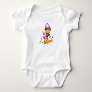 Body Canard cartonné mignon et violet timide