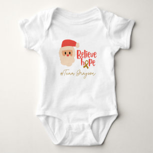 Body cancer de l'enfance Noël Custom Baby Bodysuit