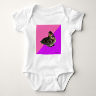 Body Canetons sur framboise rose et sorbet violet