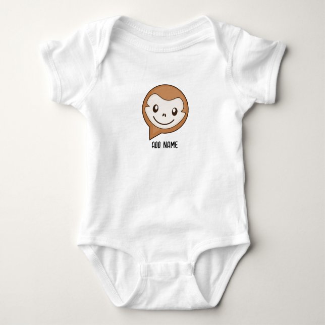 Body Caractère de dessin de singe mignon bébé (Devant)