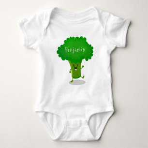 Body Caricature de brocoli dansant Cute kawaii