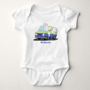 Body Caricature de camion de glace joli