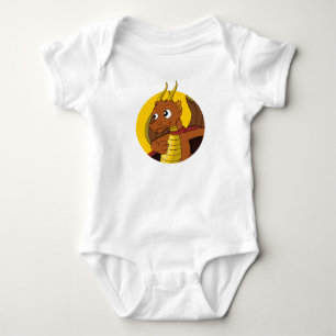 Body Caricature de dragon orange