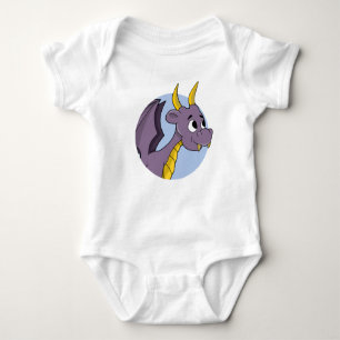 Body Caricature de dragon violet pour bébé