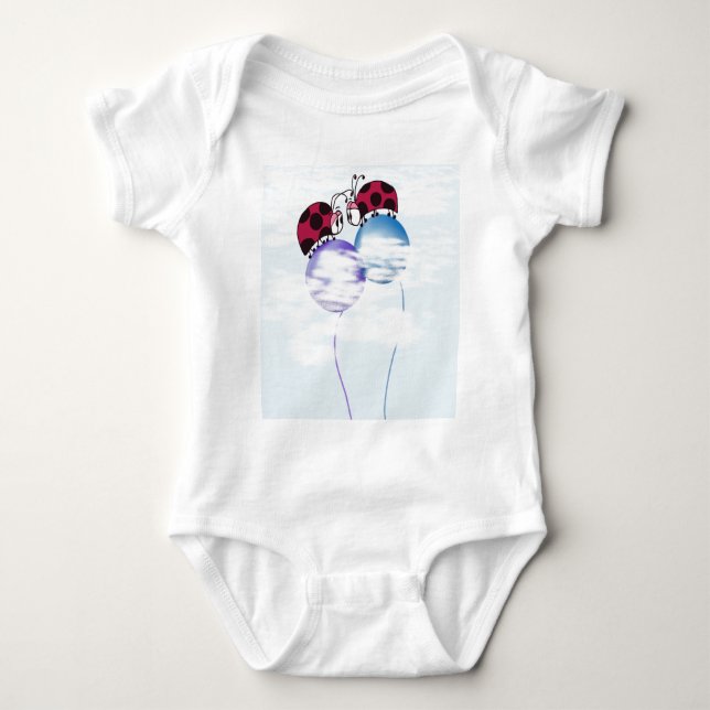 Body Caricature De Ladybug Et Ballons Colorés (Devant)