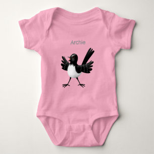 Body Caricature de Willie Wagtail australienne personna