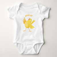 Caricature d'oiseau canari jaune chantant mignon