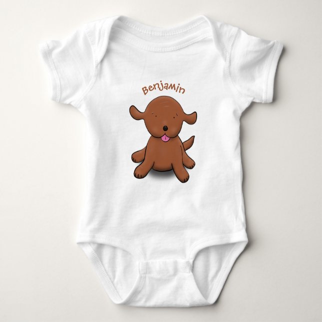Body Caricature pour chien de chiot joyeux (Devant)