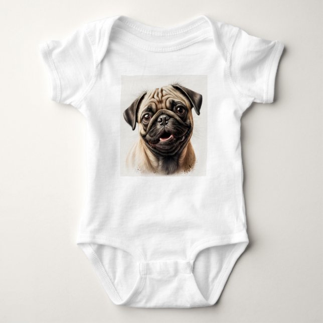 Body Carlin Chien Baby Jersey Bodysuit (Devant)