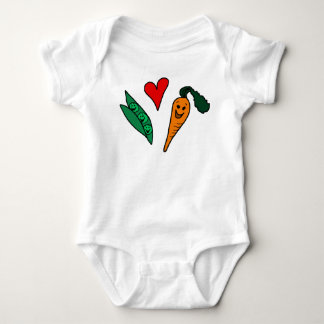 Body Carottes d'amour de pois, conception verte et