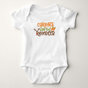 Body Carottes pour la tenue bébé Reindeer - Mignons Noë