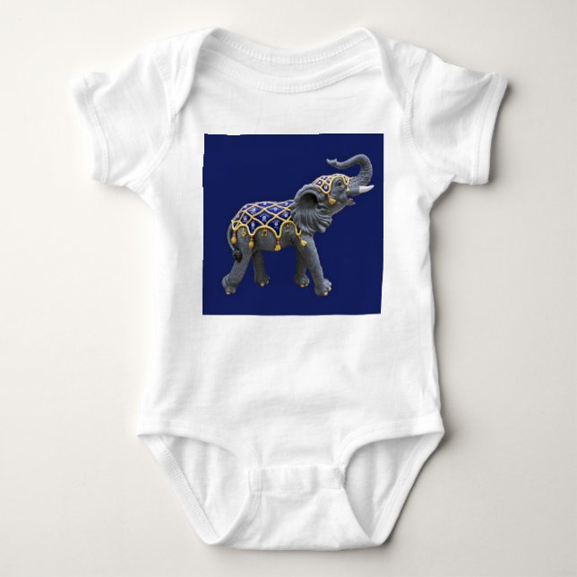 Body Carousel Animal Elephant Photo Baby Shirt (Devant)