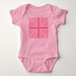 Body Carré rose Union Jack/Drapeau