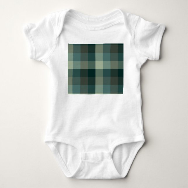 Body Carreaux Vichy Vert Design  (Devant)