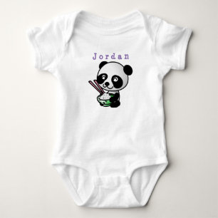 Body carrosserie drôle, panda 02. costume pour bébé