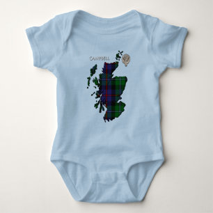 Body Carte Clan Campbell Crest & Cawdor Tartan