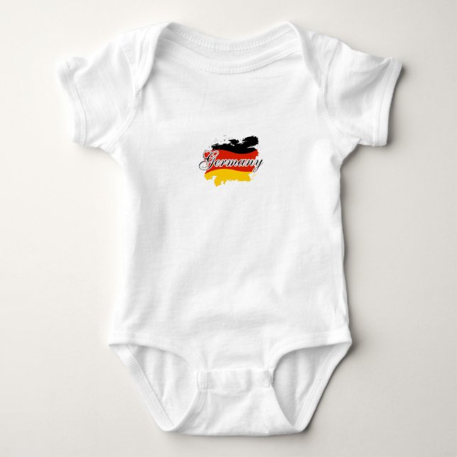 Body Carte de l'Allemagne, Cadeau bébé garçon fille dra (Devant)