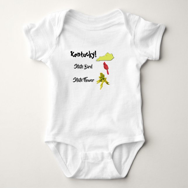 Body Carte du Kentucky State Bird & Flower (Devant)