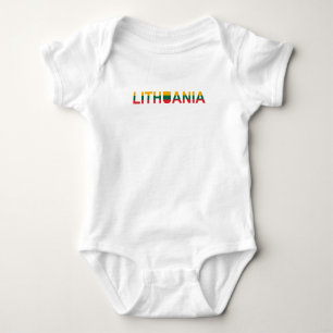 Body Carte lituanienne simple moderne Drapeau