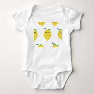 Body Carton au citron mignon : Vintage sans couture