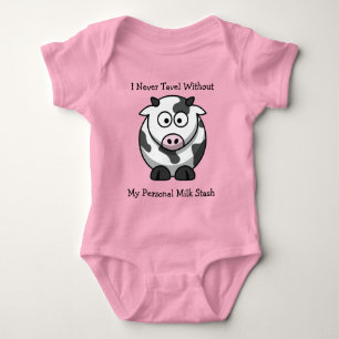 Body Cartoon Cow Baby Tee