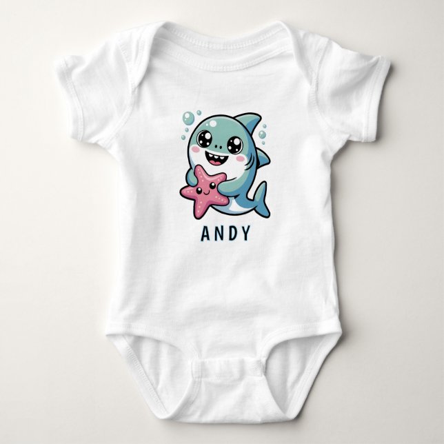 Body Cartoon mignon Kawaii Shark Baby rose Starfish (Devant)