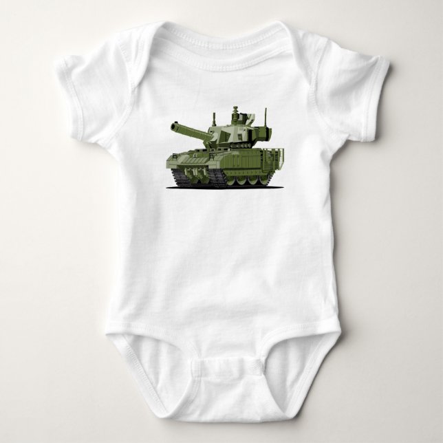 Body Cartoon modern armored tank (Devant)