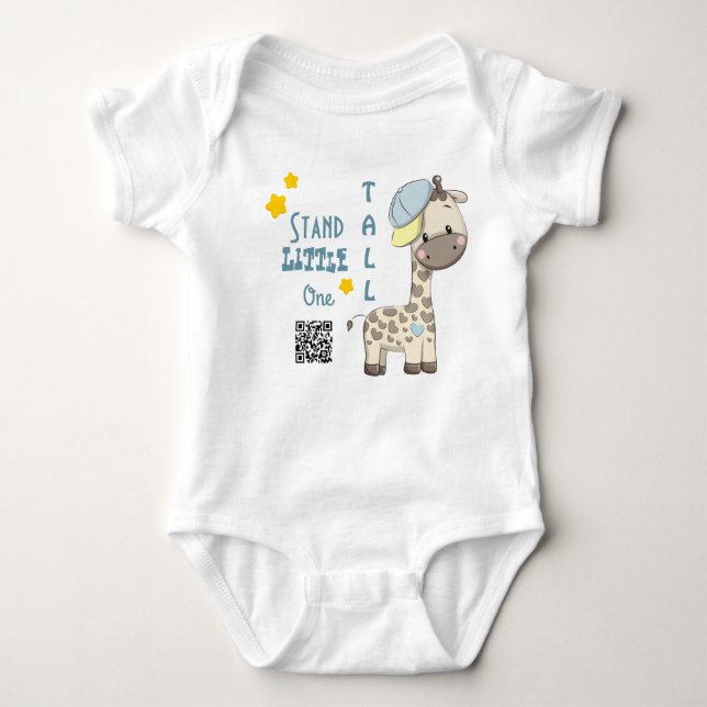 Body Cartoon personnalisé Baby Boy Giraffe (Devant)