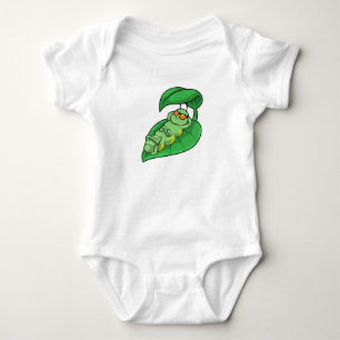 Body Caterpillar avec feuille