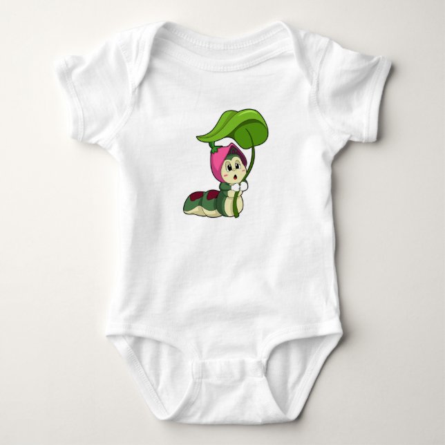 Body Caterpillar avec feuille (Devant)