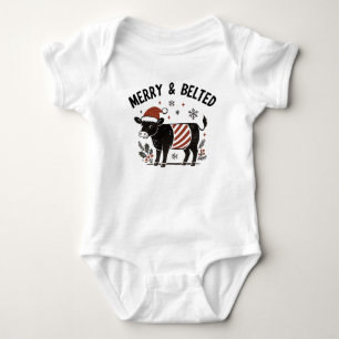 Body Ceinture de bébé de Noël Beltie Vache Galloway à c
