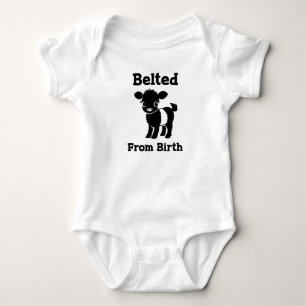 Body Ceinture de bébé de Noël Beltie Vache Galloway à c