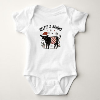 Body Ceinture de bébé Noël Beltie Vache Galloway à cour